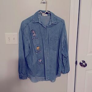 Unisex Bugs, Tweeyt, Sylvester Button Down